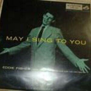 Eddie Fisher "May I Sing to You" Rare 1954 Release 10" Vinyl LP.  RCA  LPM 3185.